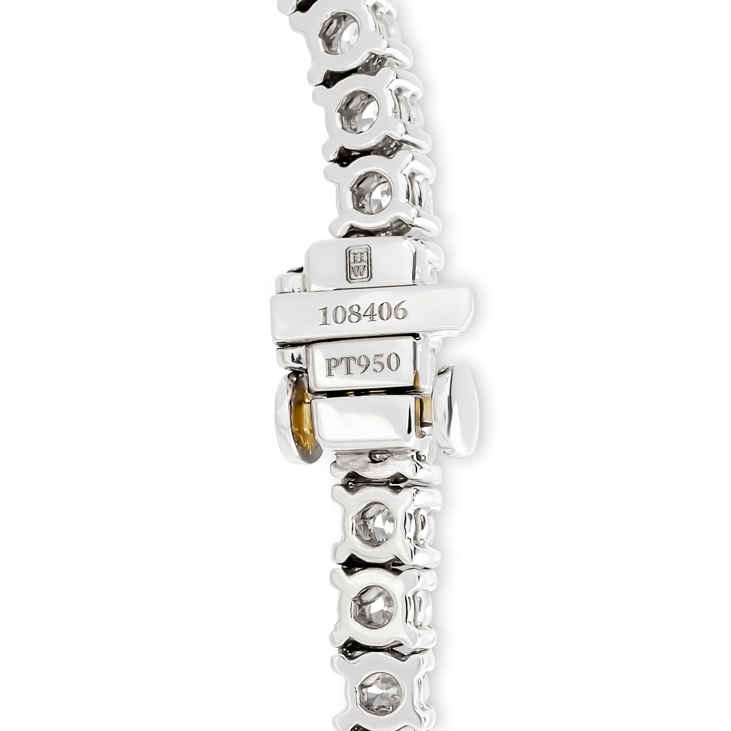 Harry Winston Platinum Diamond Vine Necklace In Excellent Condition For Sale In Philadelphia, PA