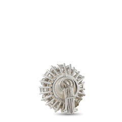 Harry Winston Platinum Pearl and Diamond Earrings