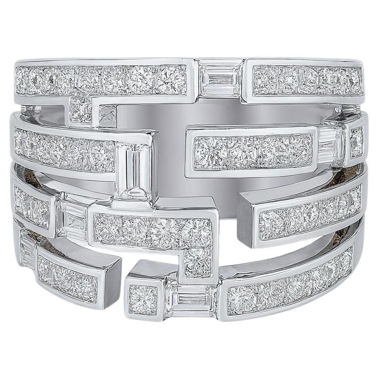 Anello in platino di Harry Winston in vendita