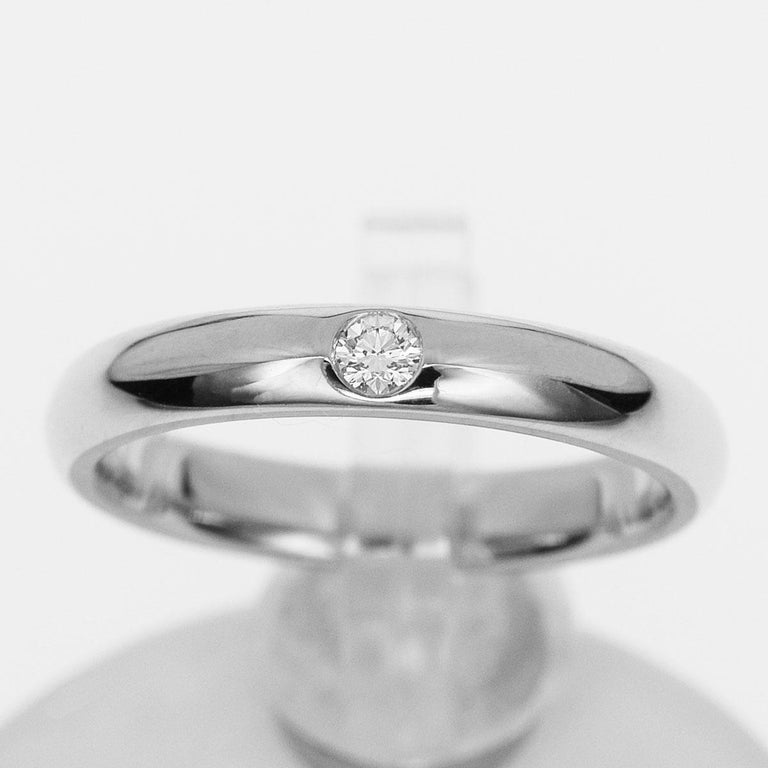 Harry Winston Platinum Round Diamond Marriage Ring For ...