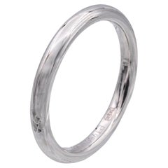 Used Harry Winston Platinum Rounded Wedding Band Ring