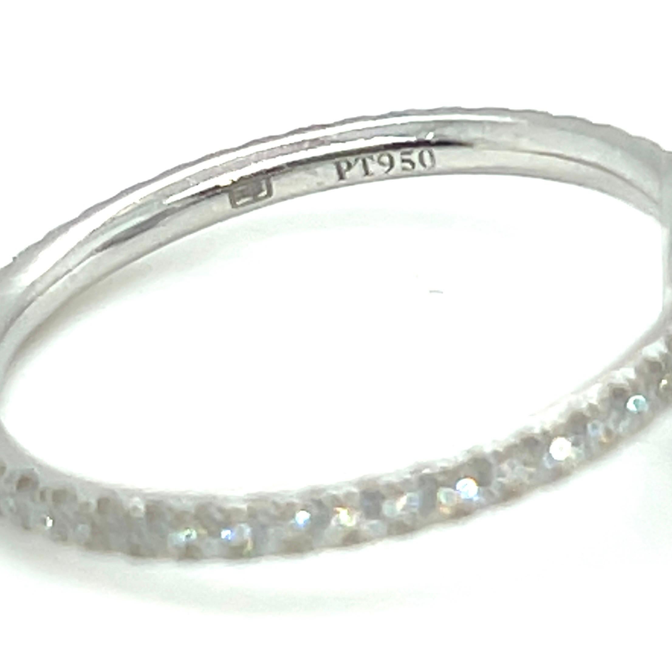 Harry Winston Platinum Sapphire and Diamond Ring For Sale 4