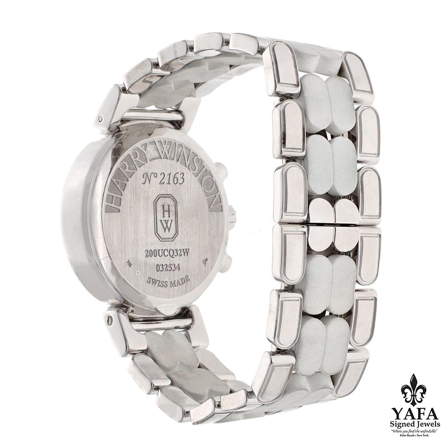Round Cut HARRY WINSTON Premier 18K White Gold & Diamond For Sale