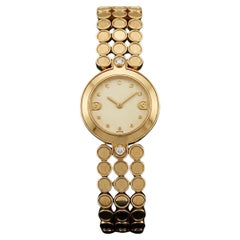 Harry Winston Premier 18K Yellow Gold Ladies Watch 23mm Diamond Bracelet