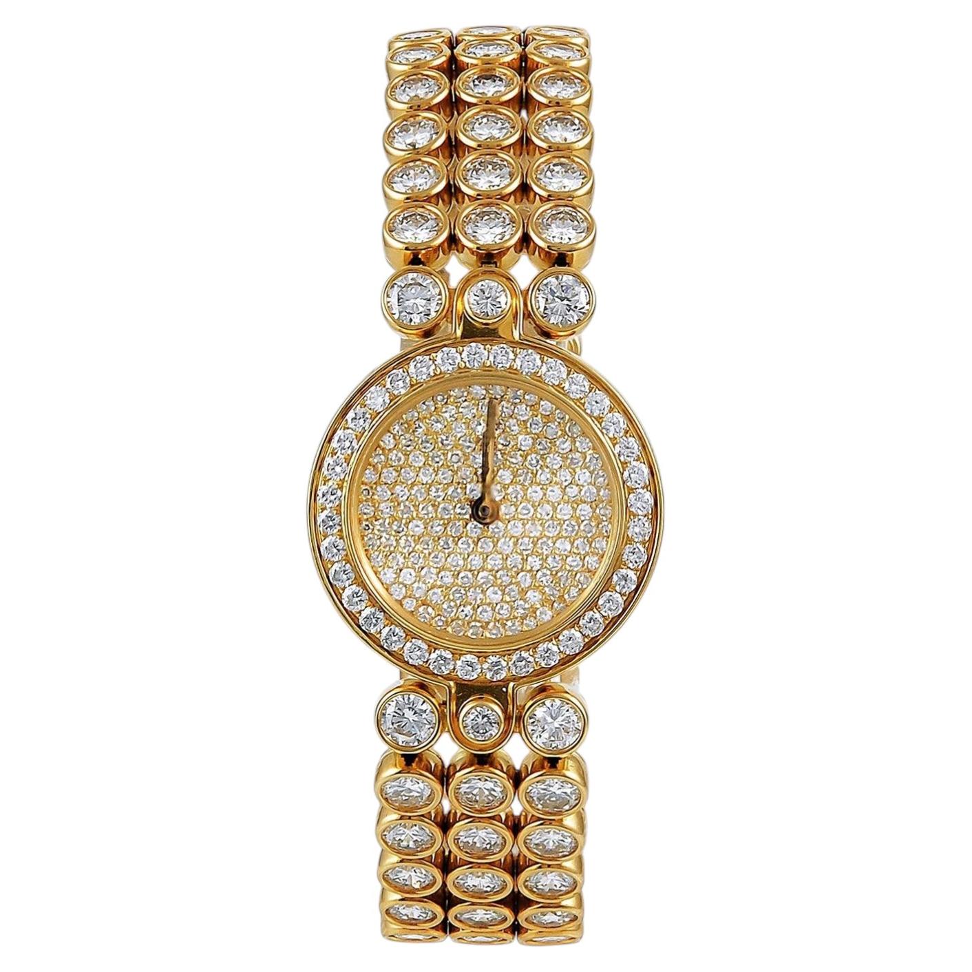 Reloj Harry Winston Premier de 22 mm, de oro y diamantes