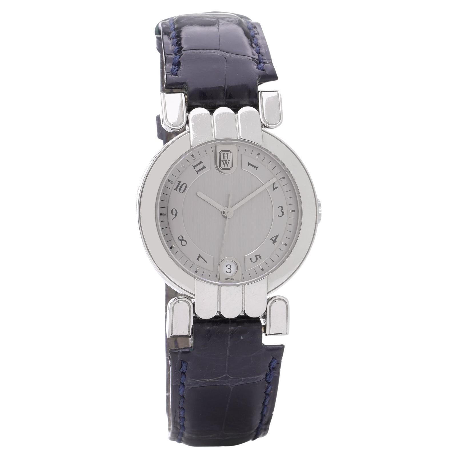 Montre Harry Winston Premier Automatic en platine et or 18KT en vente