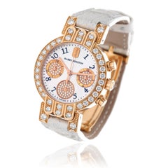 HARRY WINSTON Premier Chronograph 18k Rose Gold & Diamonds Watch