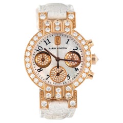 HARRY WINSTON Premier Chronograph 18k Rose Gold & Diamonds Watch