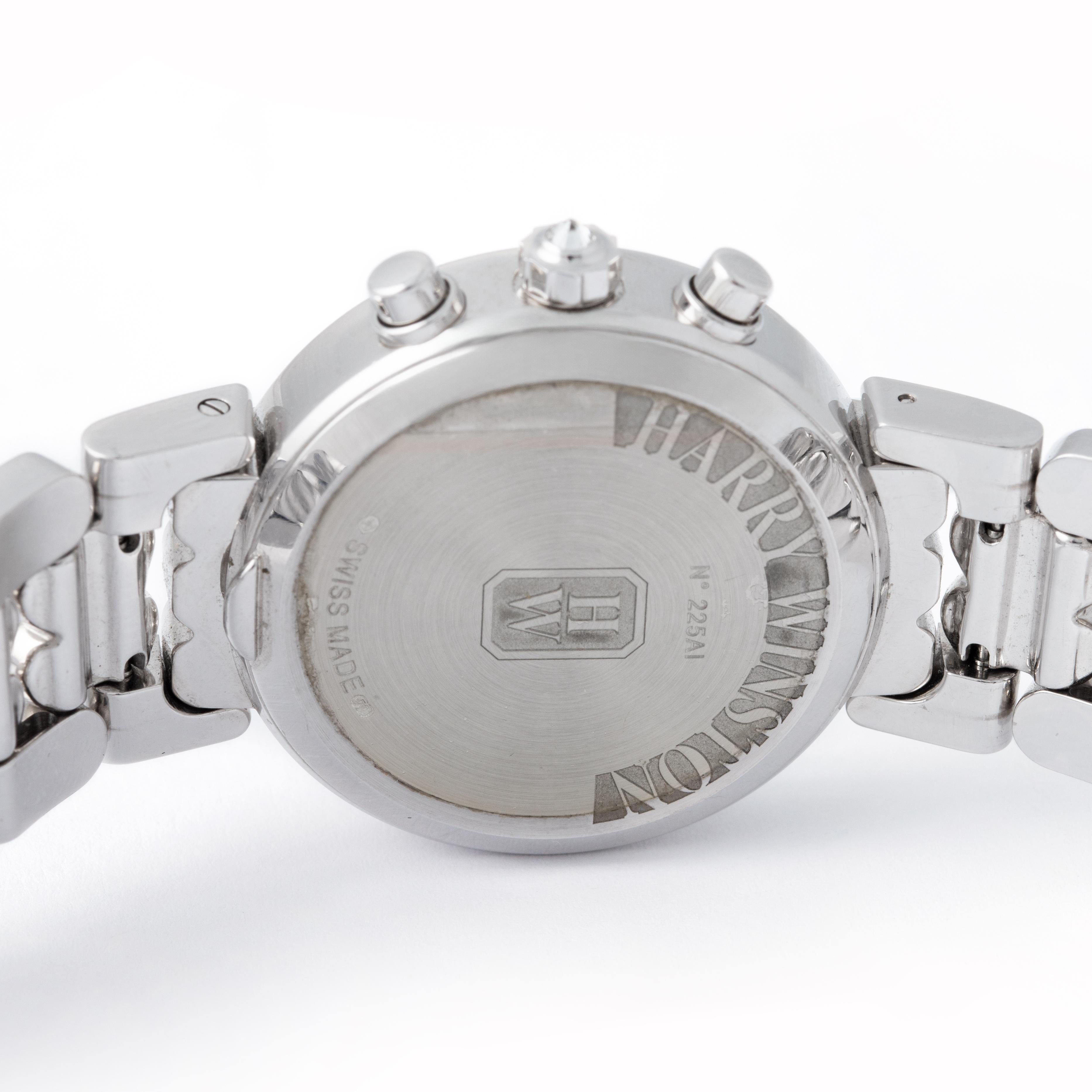 Harry Winston Premier Lady Chronograph Montre-bracelet pour femmes en vente 2