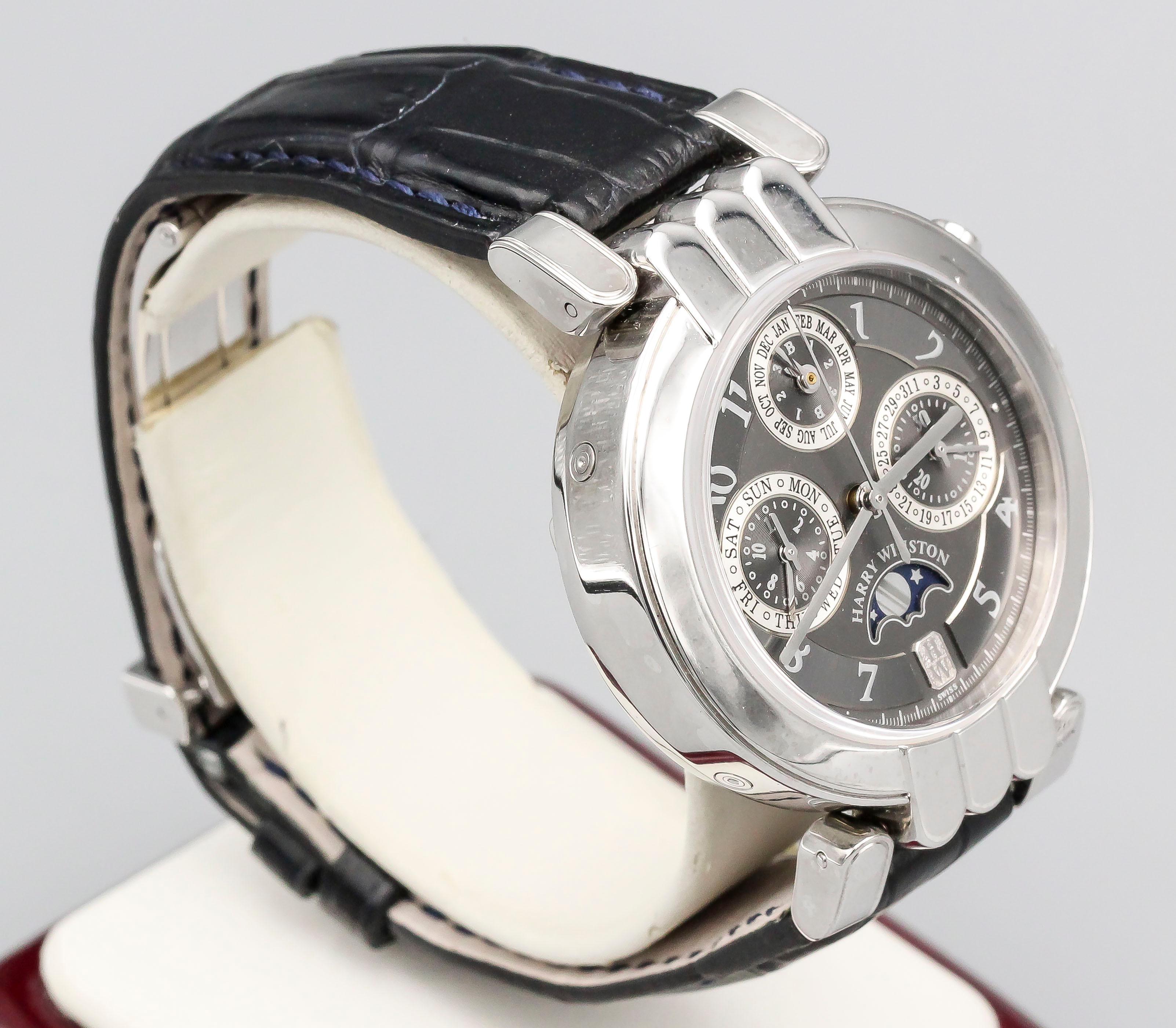 Handsome limited edition platinum wrist watch from the 