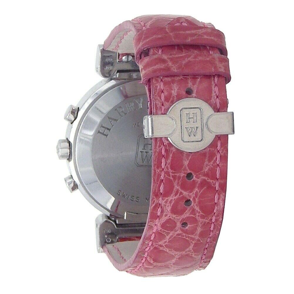 Women's Harry Winston Premiere 18k White Gold Dimond Bezel Quartz Ladies Watch 200UCQ32W For Sale