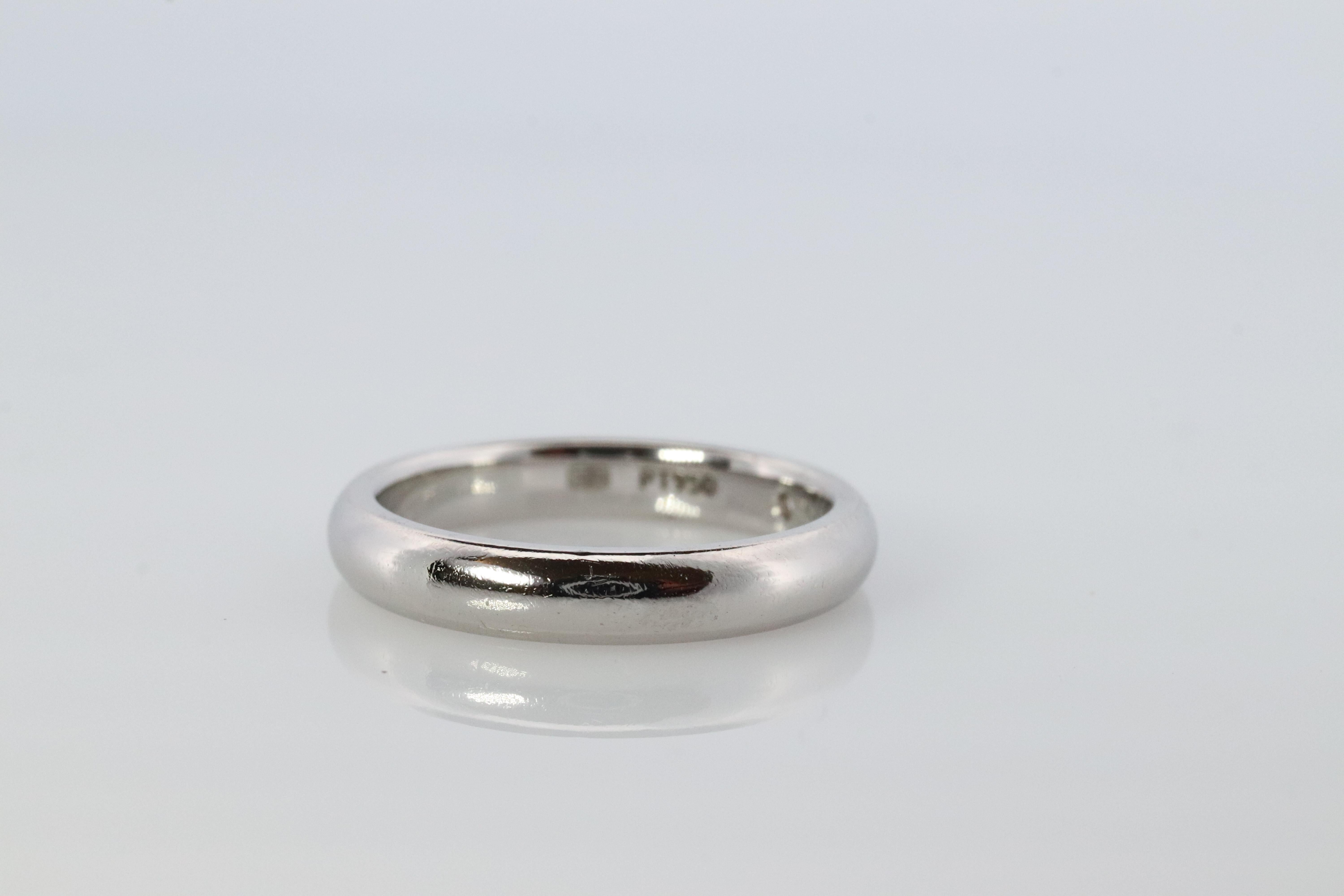 Taille ronde Bague Harry Winston. Bague solitaire PT950 en platine avec diamant rond. en vente