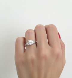 Harry Winston Round Brilliant Diamond Ring in 18K White Gold