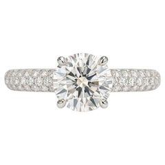 Harry Winston Round Brilliant Diamond Ring in Platinum
