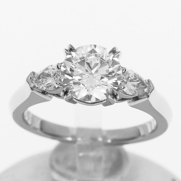 Harry Winston Round Brilliant Engagement Ring Platinum ...