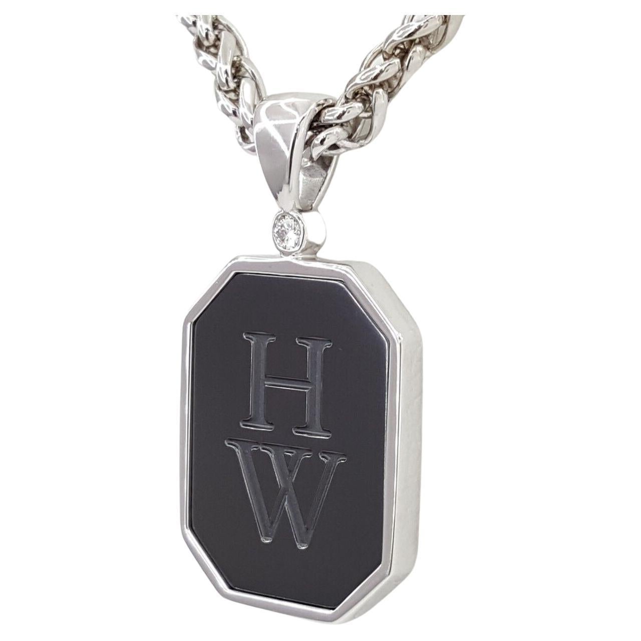 Moderno Collana con diamanti taglio rotondo di Harry Winston in vendita