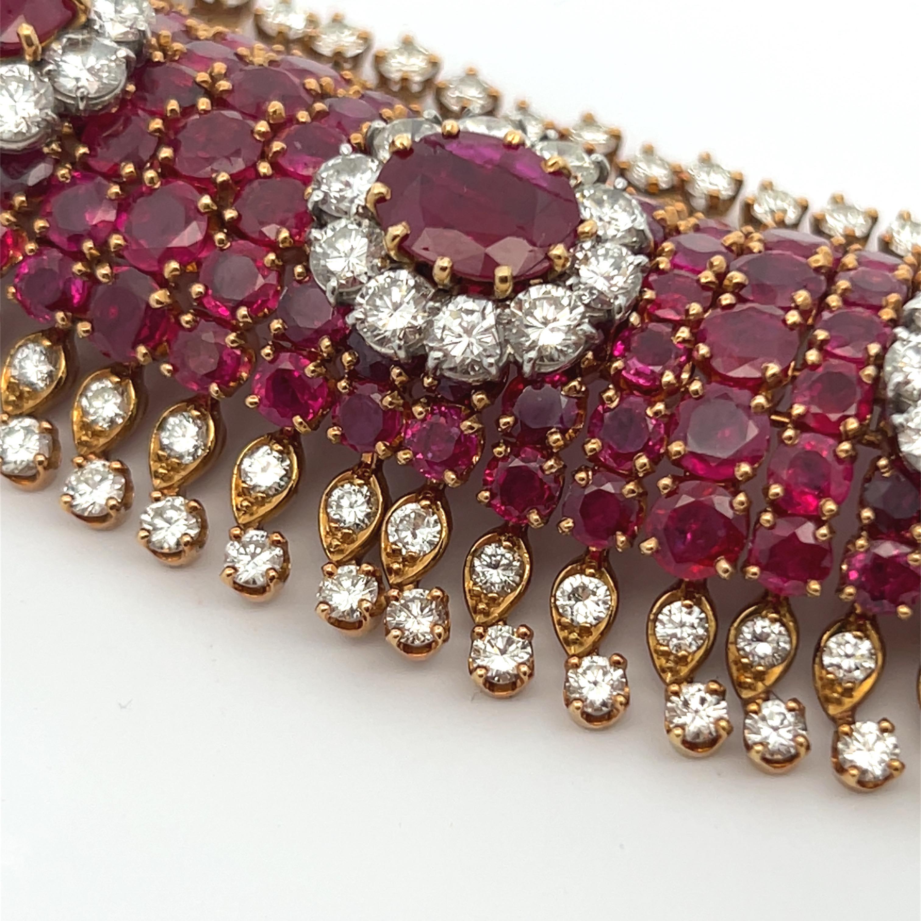 Women's Harry Winston Ruby and Diamond Bracelet