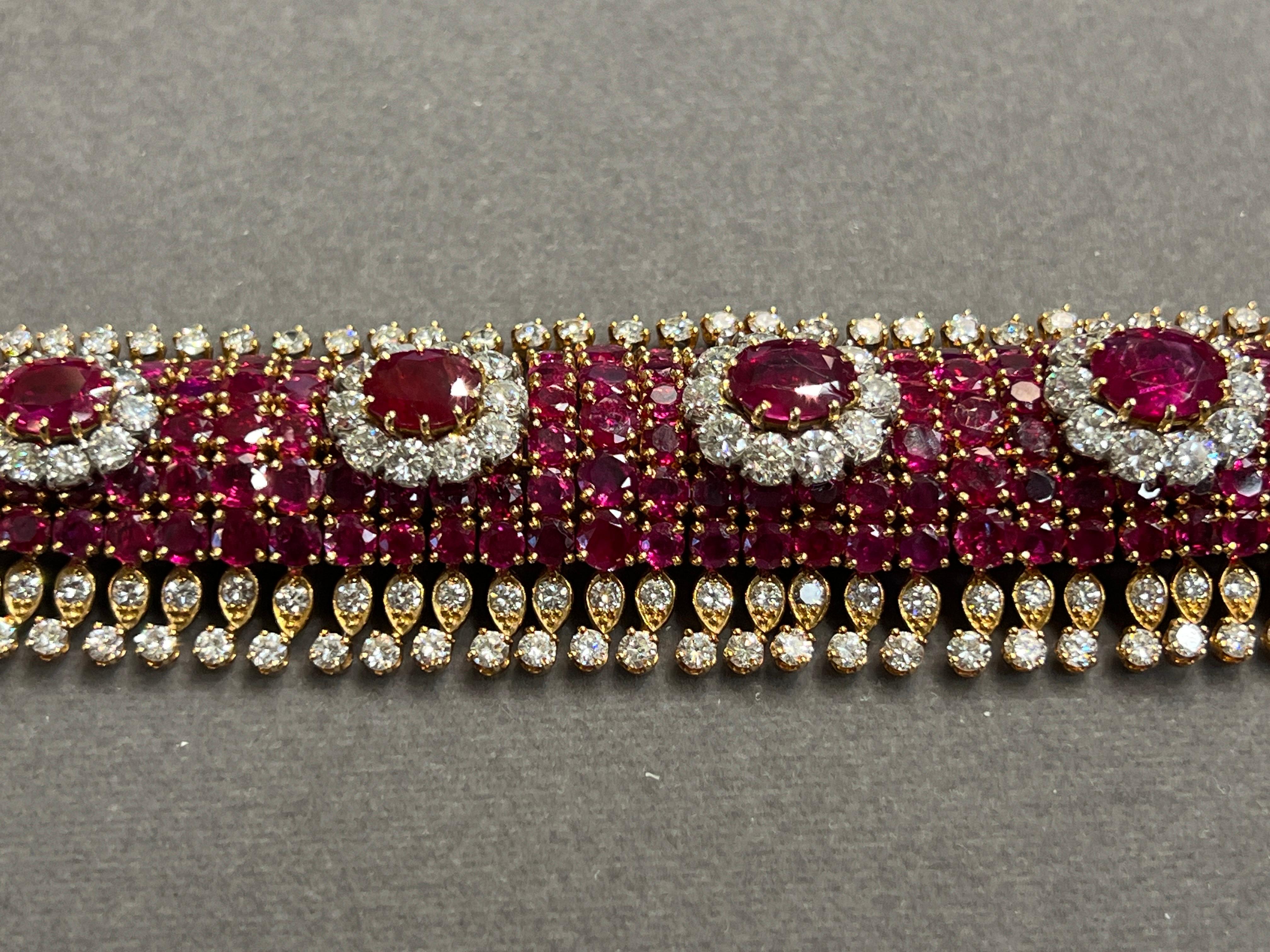 Harry Winston Ruby and Diamond Bracelet 1