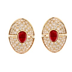 Harry Winston Rubin- und Diamant-Ohrringe