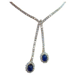 Harry Winston Sapphire & Diamond Necklace