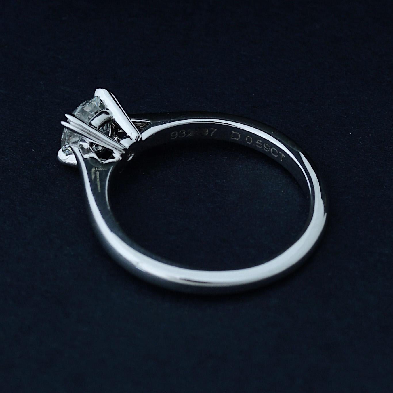 Harry Winston, Solitaire GIA 0.59 Carat E/VS2 Diamond Engagement Ring 1