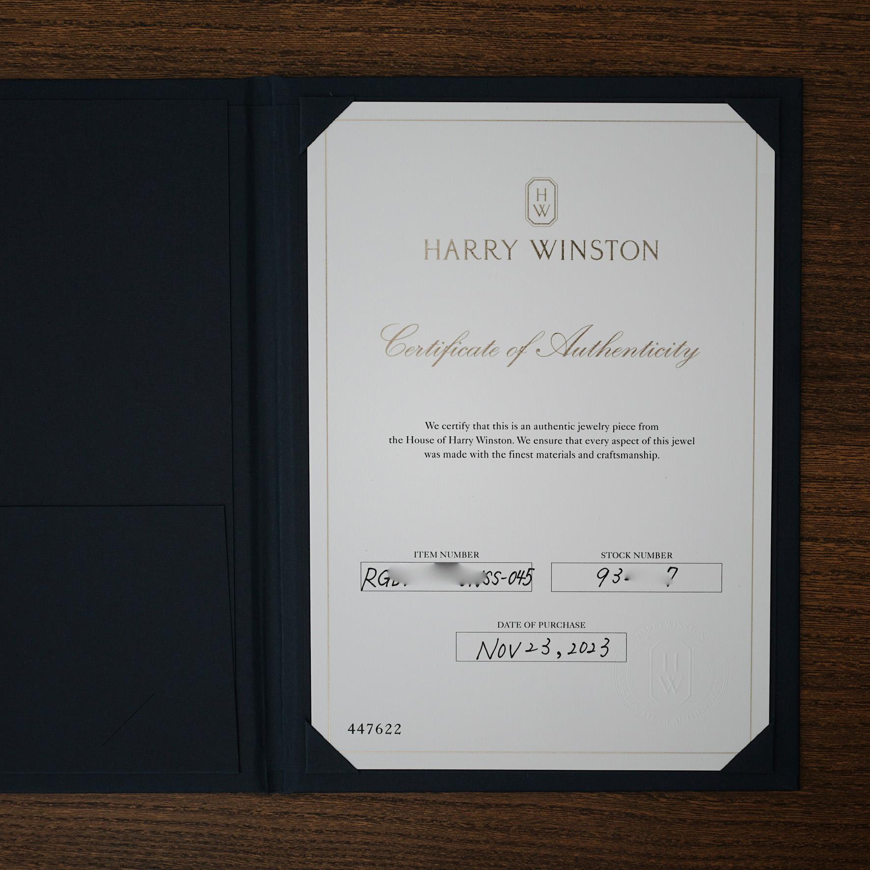Harry Winston, Solitaire GIA 0.59 Carat E/VS2 Diamond Engagement Ring 2