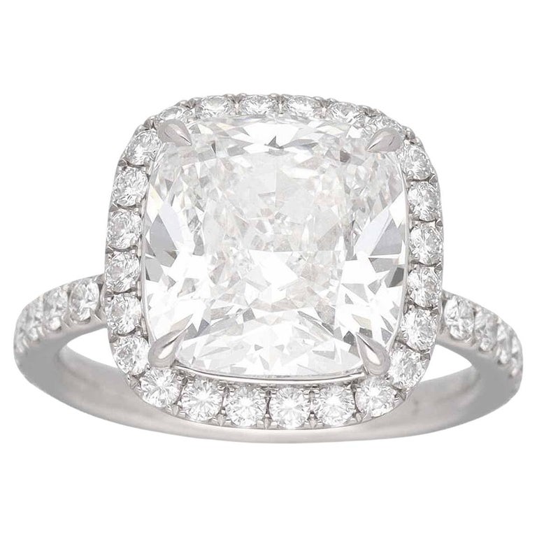 Harry Winston Diamant Taille Coussin HARRY WINSTON Bague En