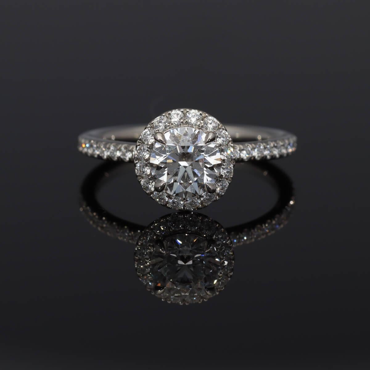 Harry Winston the One Bague en platine à diamant rond brillant Micropavé US 4.25 en vente 6