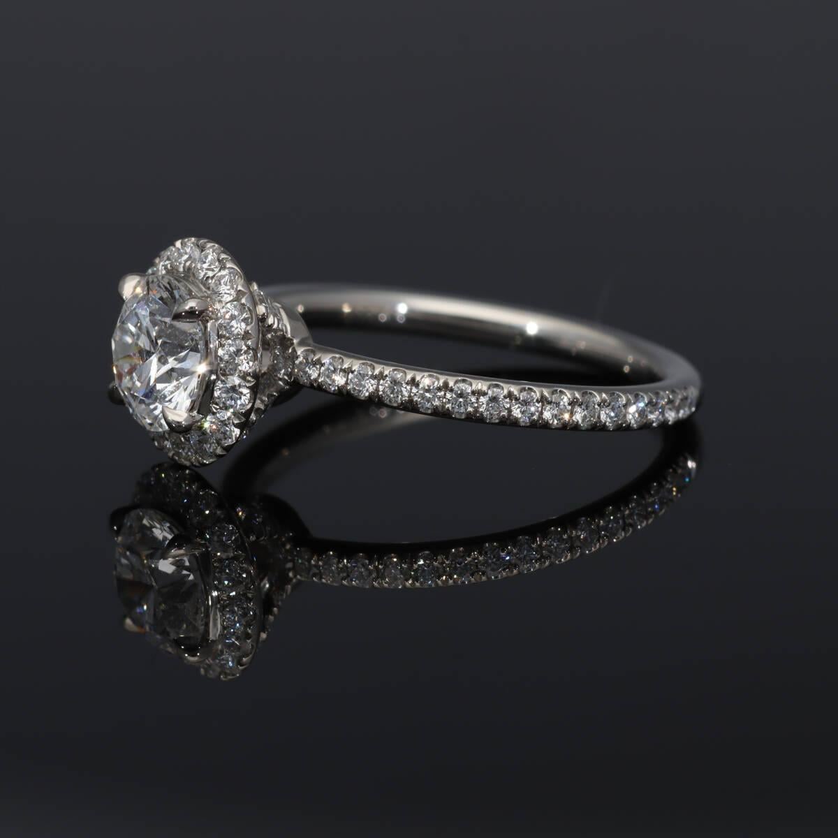 Harry Winston the One Bague en platine à diamant rond brillant Micropavé US 4.25 en vente 7