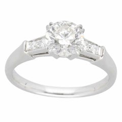 Harry Winston Tryst 0.80ct F-VS1-3Ex Diamond Engagement Ring in Pt950 – US 3 3/4