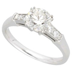 Bague de fiançailles Harry Winston Tryst avec diamant de 0,80 ct, F-VS1-3Ex, en platine 950 – taille US 3 3/4