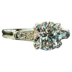 Harry Winston Tryst Platinum GIA Certified 0.87 E VS1 Diamond Engagement Ring