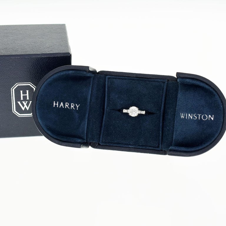 Harry Winston Tryst Round Brilliant 0.74 Carat Diamond ...