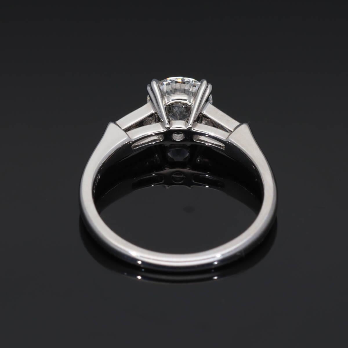 Harry Winston Tryst Round Brilliante 0,80ct F-VS1-3Ex Anello di platino con diamante in vendita 5