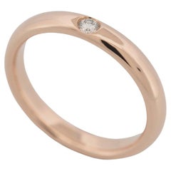 Harry Winston, bague d'alliance simple en or rose taille US 4,75