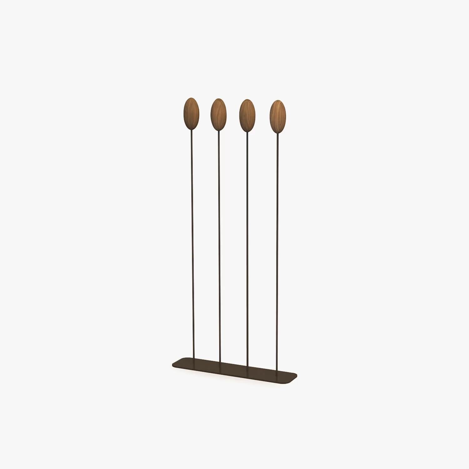 Italian Harry Wood & Iron Coat Hanger, Designed by Carlesi Tonelli, Made in Italy  For Sale
