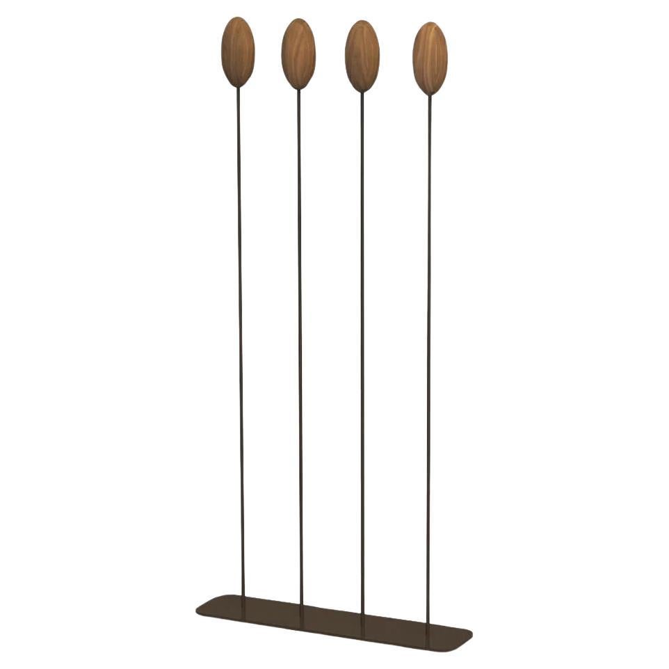 Harry Wood & Iron Coat Hanger, Designed by Carlesi Tonelli, Made in Italy  For Sale