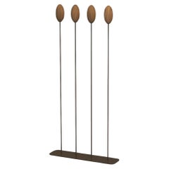 Harry Wood & Iron Coat Hanger, Designed by Carlesi Tonelli, Made in Italy 