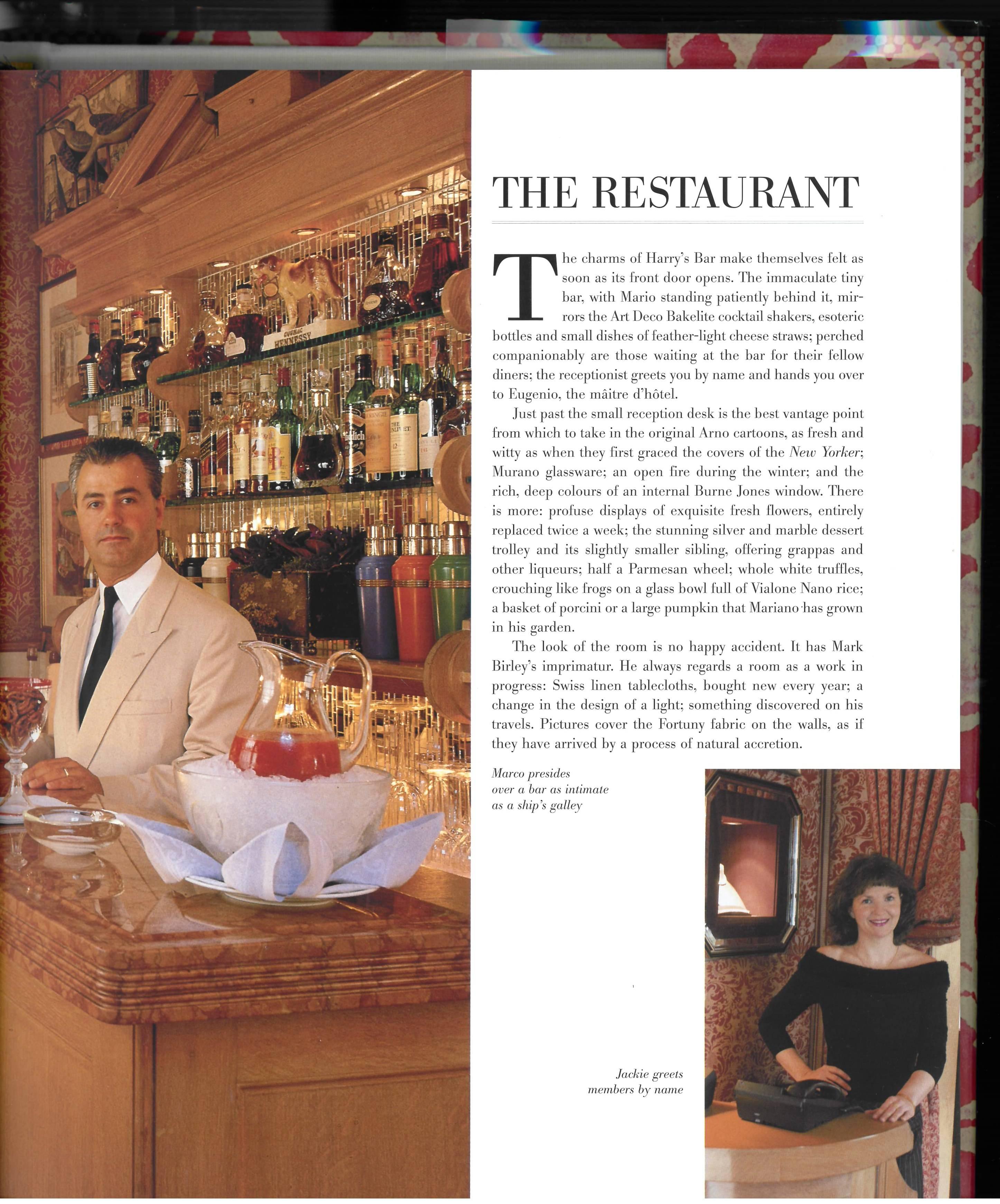 This is a very fine copy of this privately produced publication which was originally intended to be only for the members of the world famous London private dining club which was set up by Mark Birley. The book comes in the original presentation box
