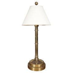 Hart Mid Century Modern Faux Bamboo Brass Rods Table Lamp 33"