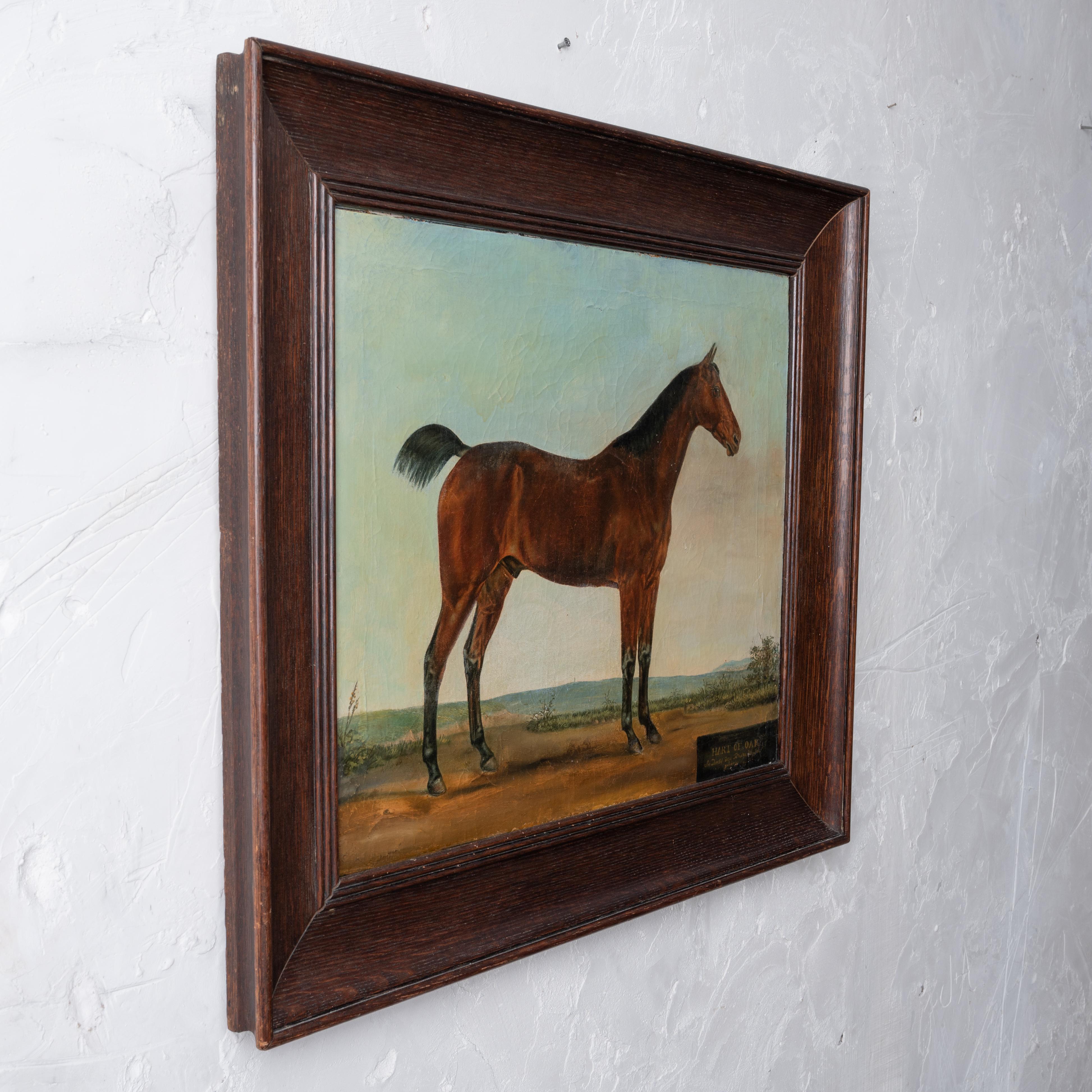 Pintura de retrato a caballo de Hart of Oak Oak, c.1870 en venta 2