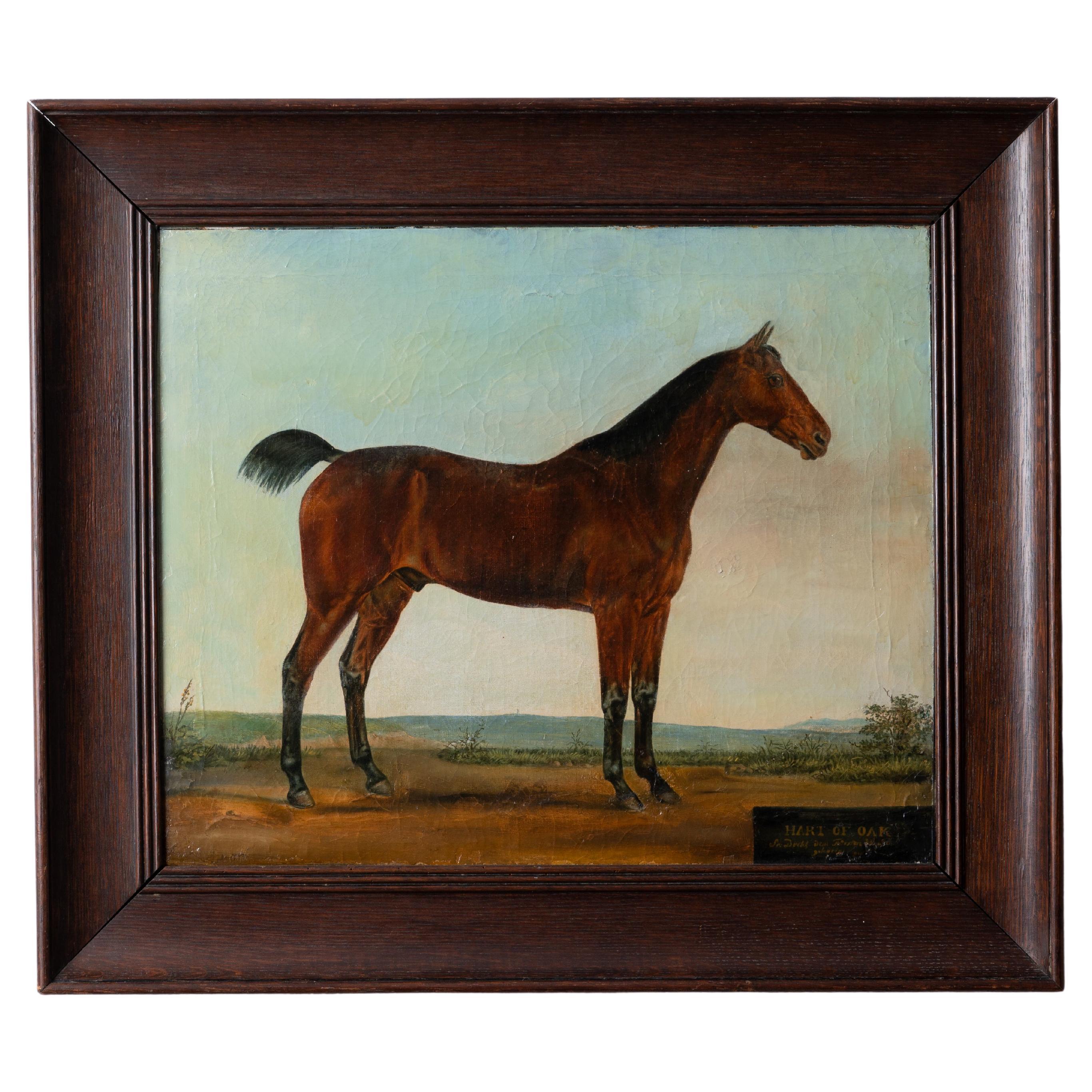 Hart of Oak Horse Portrait Painting, c.1870