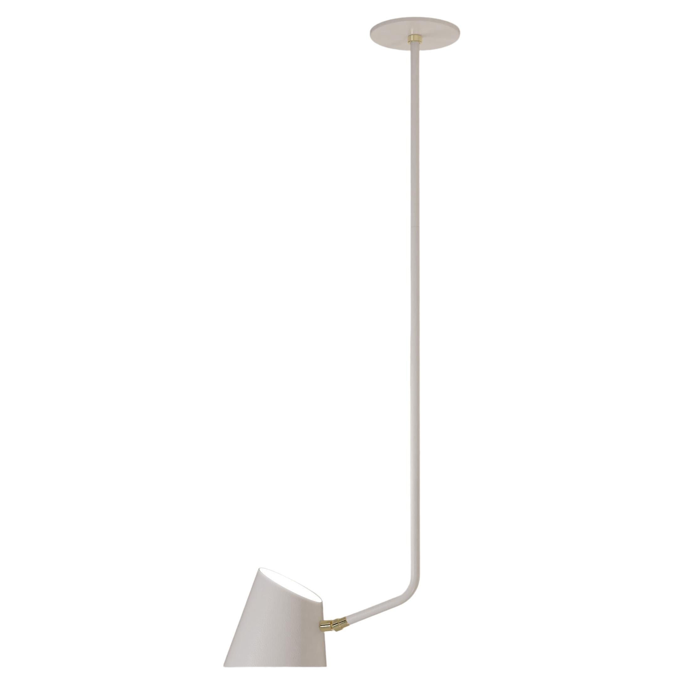 Hartau Simple Matte White Single Pendant with Shades by Studio d'Armes For Sale