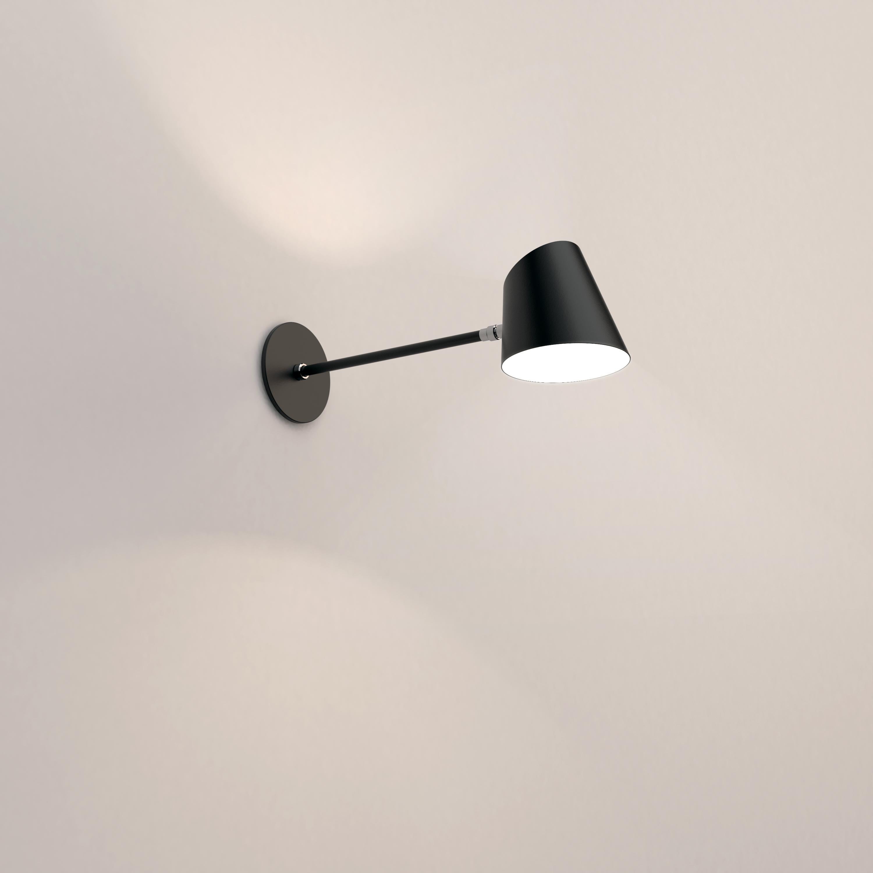 Canadian Hartau Wall Matte Black Single Pendant with Shades by Studio d'Armes For Sale