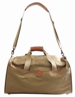 Hartmann 20in Duffel Bag Nylon Canvas Leather Travel Bag + Shoulder Strap
