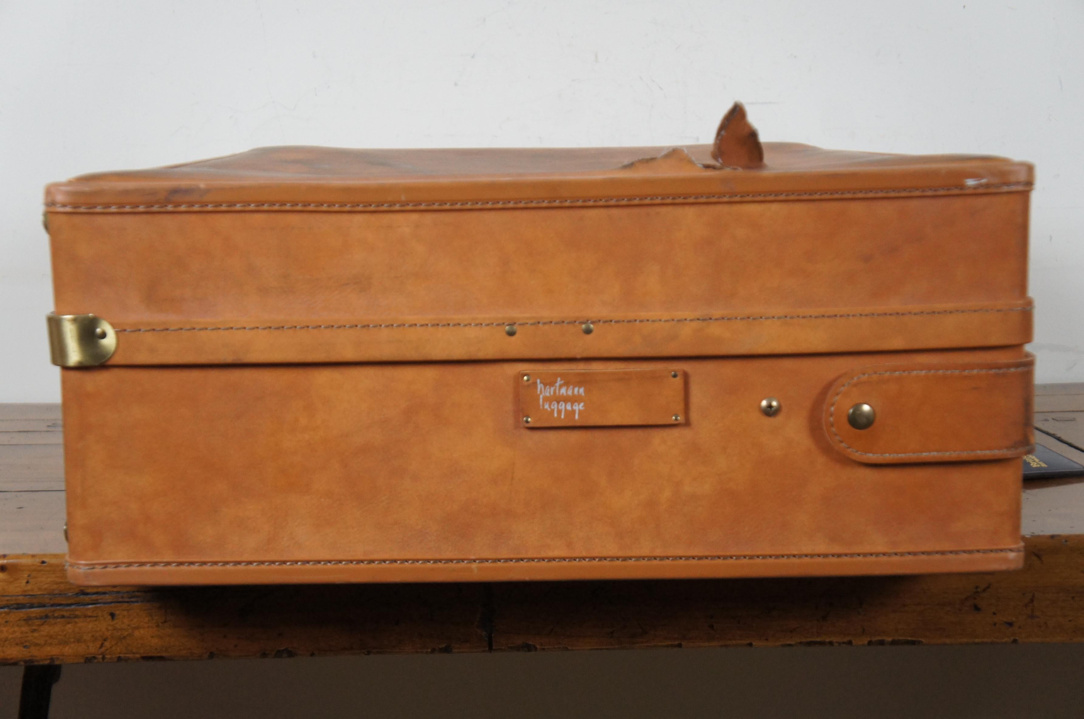hartmann leather suitcase