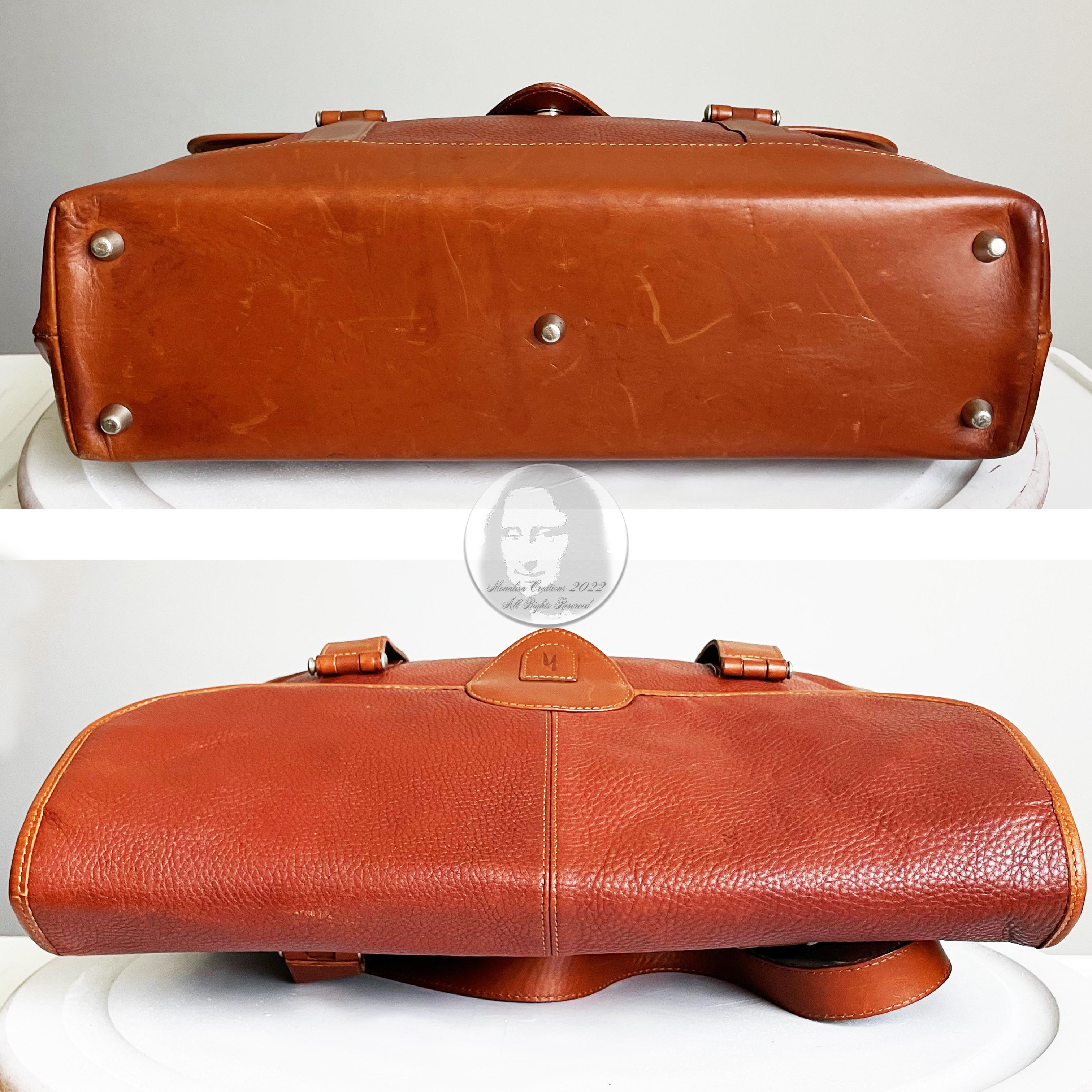 Hartmann Business Bag Briefcase Computer or Shoulder Bag British Tan Leather 6