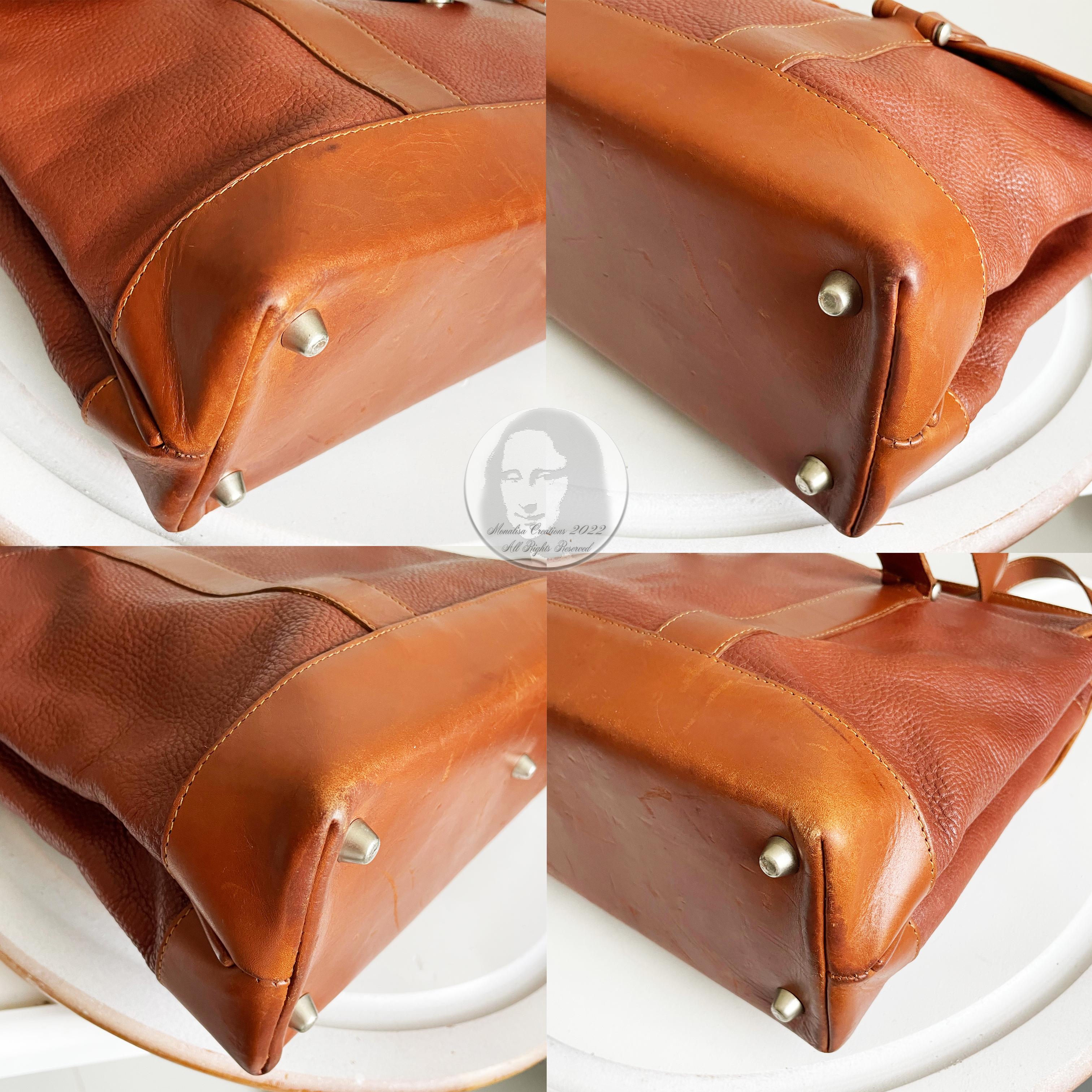 Hartmann Business Bag Briefcase Computer or Shoulder Bag British Tan Leather 6