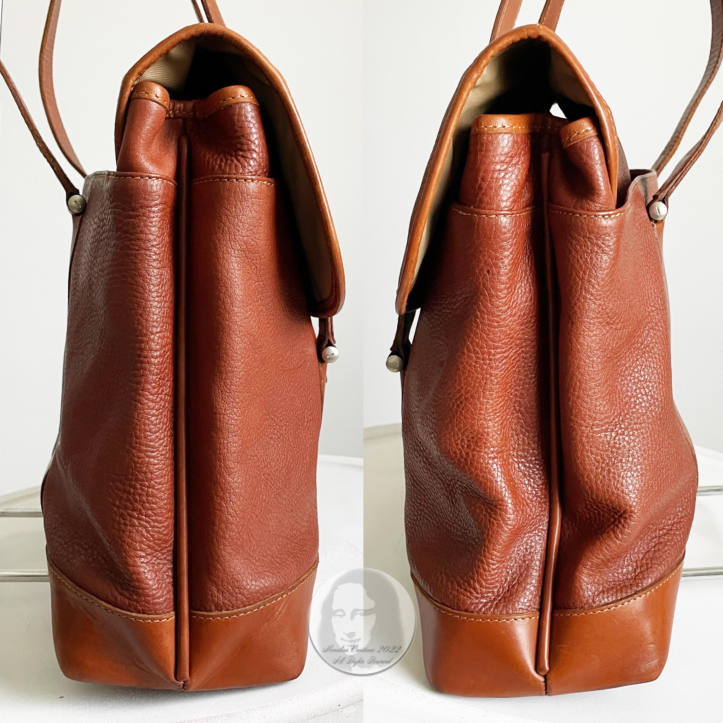 Hartmann Business Bag Aktentasche/Schultertasche aus braunem britischem Leder 2