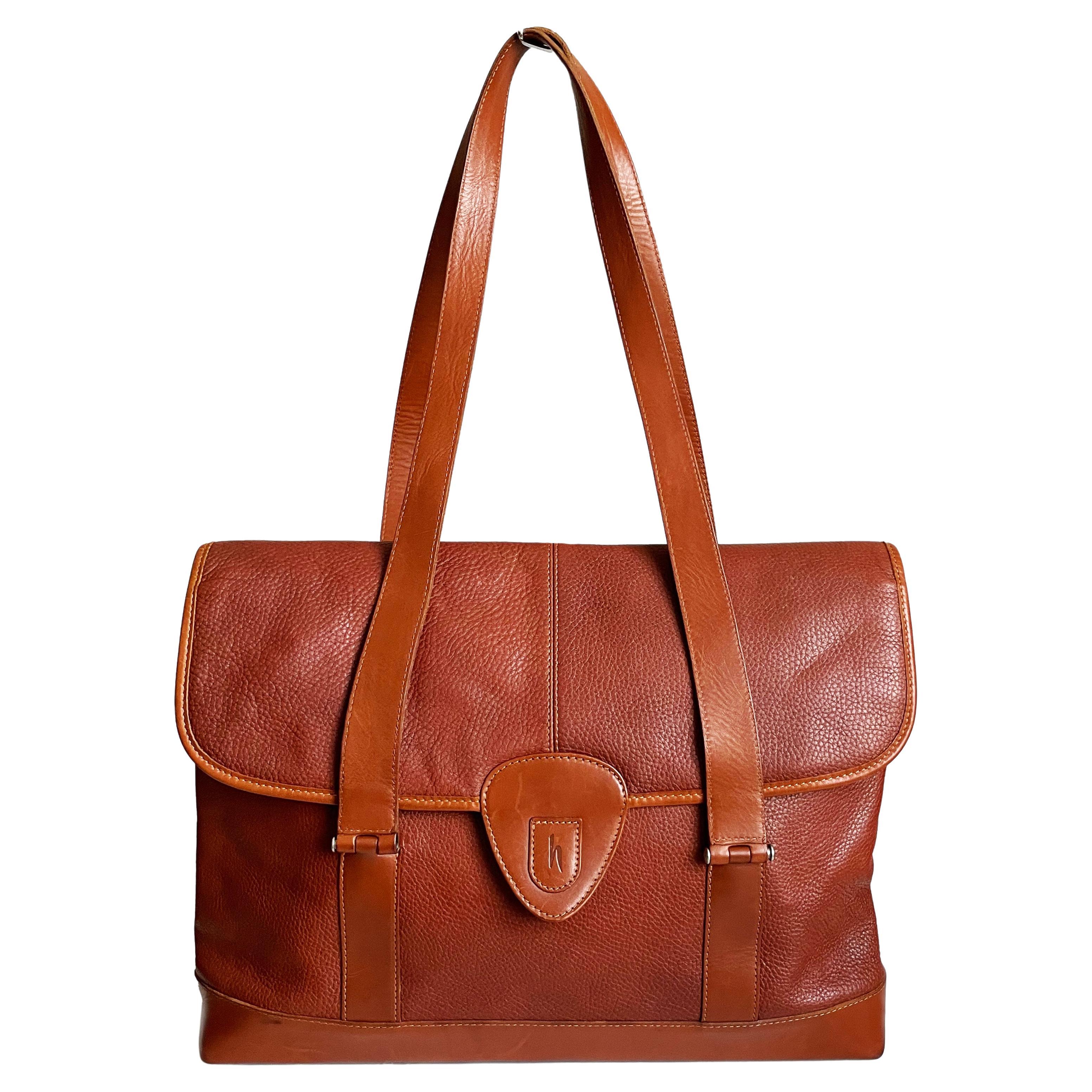 Hartmann Business Bag Briefcase Computer or Shoulder Bag British Tan Leather